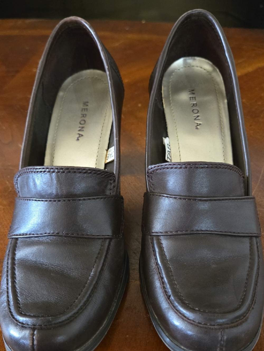 Merona Women's Dark Brown Leather Penny Loafers